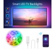 Ruban LED Wifi RGB 2,8m pour TV compatible Google Home et Alexa