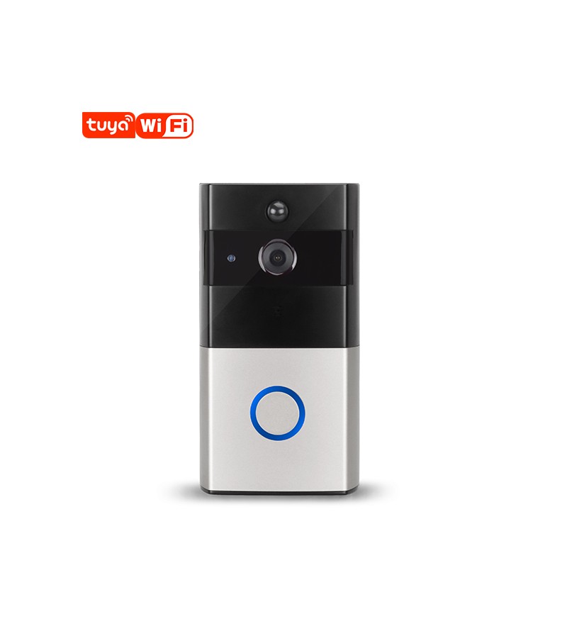 Smart doorbell with batteries and chime - Alexa and Google Home compatible