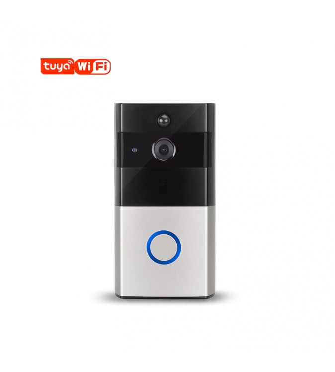 Smart doorbell with batteries and chime - Alexa and Google Home compatible