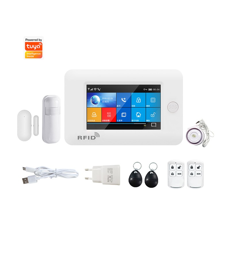 WIFI + GSM smart alarm kit - Alexa and Google Home compatible