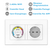 Wifi smart plug with consumption monitoring - Alexa and Google Home compatible