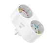 Dual WiFi connected smart plug with consumption monitoring - Alexa and Google Home compatible